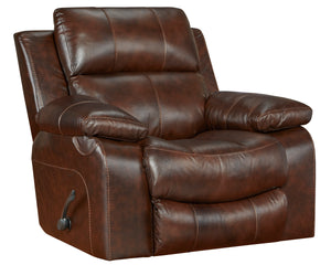 Positano Cocoa Leather Reclining Sofa Group