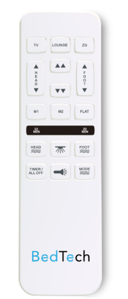 Adjustable base hot sale remote