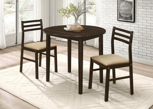 Bucknell Cappuccino 3 piece Dinette