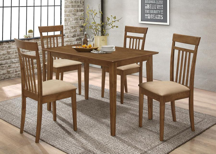Robles Chestnut and Tan 5 Piece Dining Set