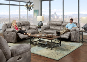 Ferrington Steel Power Reclining Sofa Group