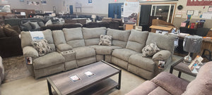 Elliott Pewter Reclining Sectional by Catnapper