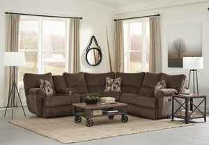 Elliott Chocolate Reclining Sectional by Catnapper