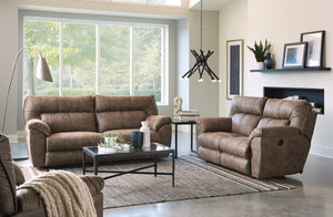 Hollins Coffee Power Reclining Sofa Group