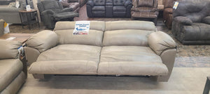 Costa Putty Power Reclining REAL LEATHER Sofa Group