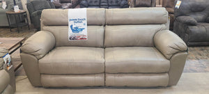 Costa Putty Power Reclining REAL LEATHER Sofa Group