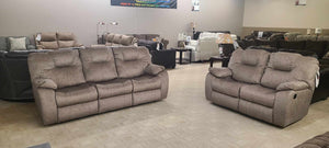 Avalon Cyber Space Driftwood Reclining Sofa Group