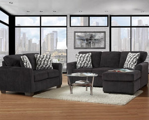 Volcanoe-Black Sofa Group (Non-Reclining)