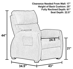Relaxer Taupe Zero Gravity Recliner by Catnapper