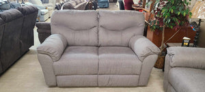 Power Play Waverly Nickel Reclining Sofa Group