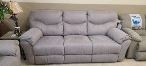 Power Play Waverly Nickel Reclining Sofa Group