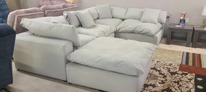 Posh Dove Sectional (Non-Reclining)