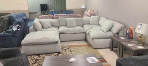 Posh Dove Sectional (Non-Reclining)