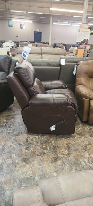 Positano Cocoa Leather Reclining Sofa Group