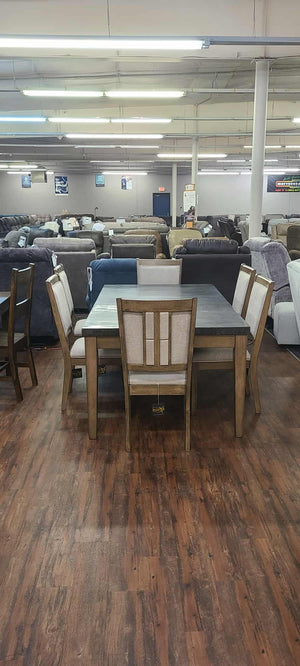 Melstone Marble 7 Piece Dining Set