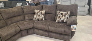 Elliott Chocolate Reclining Sectional by Catnapper