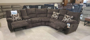 Elliott Chocolate Reclining Sectional by Catnapper