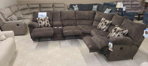 Elliott Chocolate Reclining Sectional by Catnapper