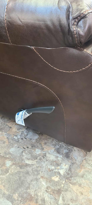Positano Cocoa Leather Reclining Sofa Group