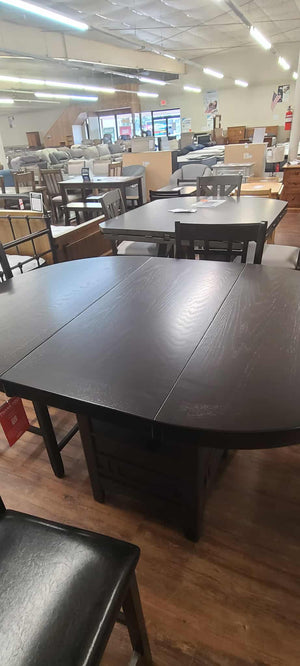 Lavon Espresso 5 Piece Counter Height Dining Set