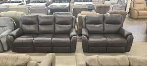 Marquis Maximus Fossil LEATHER Reclining Sofa Group