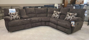 Elliott Chocolate Reclining Sectional by Catnapper