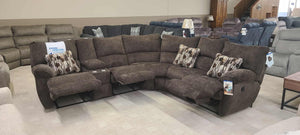 Elliott Chocolate Reclining Sectional by Catnapper