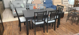 Appleton Washed Black 7 Piece Dining Set
