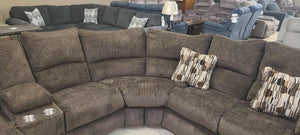 Elliott Chocolate Reclining Sectional by Catnapper