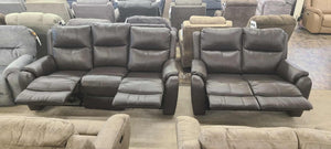 Marquis Maximus Fossil LEATHER Reclining Sofa Group