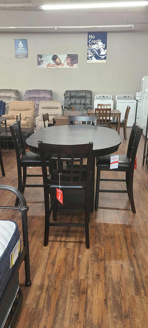 Lavon Espresso 5 Piece Counter Height Dining Set