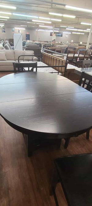 Lavon Espresso 5 Piece Counter Height Dining Set