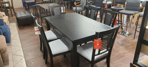 Appleton Washed Black 7 Piece Dining Set