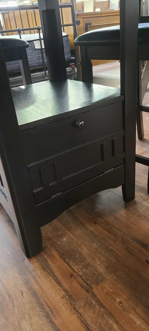 Lavon Espresso 5 Piece Counter Height Dining Set