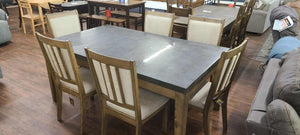 Melstone Marble 7 Piece Dining Set