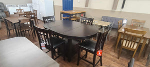 Lavon Espresso 5 Piece Counter Height Dining Set