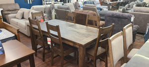 Coleman Rustic Golden Brown 7 Piece Dining Set