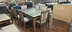 Melstone Marble 7 Piece Dining Set