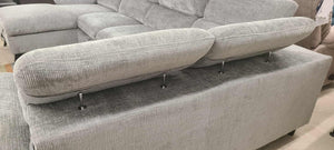 Light Grey Sectional Sleeper (Non-Reclining)_