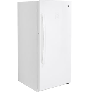 GE White Upright Freezer