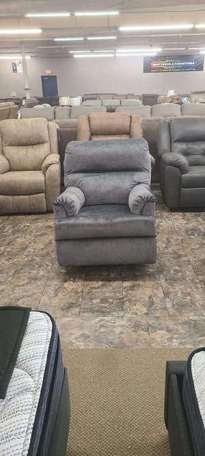 FURNITURE FRENZY SALE! $349 ROCKER RECLINERS Suede-Graphite Rocker Recliner