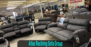 Atlas Charcoal Reclining Sofa Group