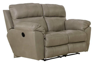 Costa Putty Power Reclining REAL LEATHER Sofa Group