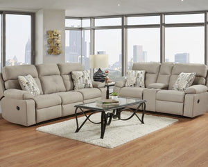 Porschia Taupe Reclining Sofa Group