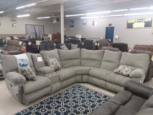 Elliott Pewter Reclining Sectional by Catnapper