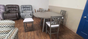 Athens Barn Grey 5 piece Counter Height Dining Set