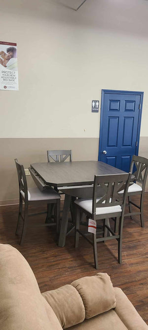 Athens Barn Grey 5 piece Counter Height Dining Set