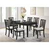 Appleton Washed Black 7 Piece Dining Set