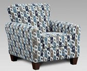 Cube Blue/Grey Accent Chair