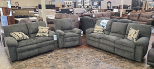 Tosh Pewter Reclining Sofa Group by Catnapper
